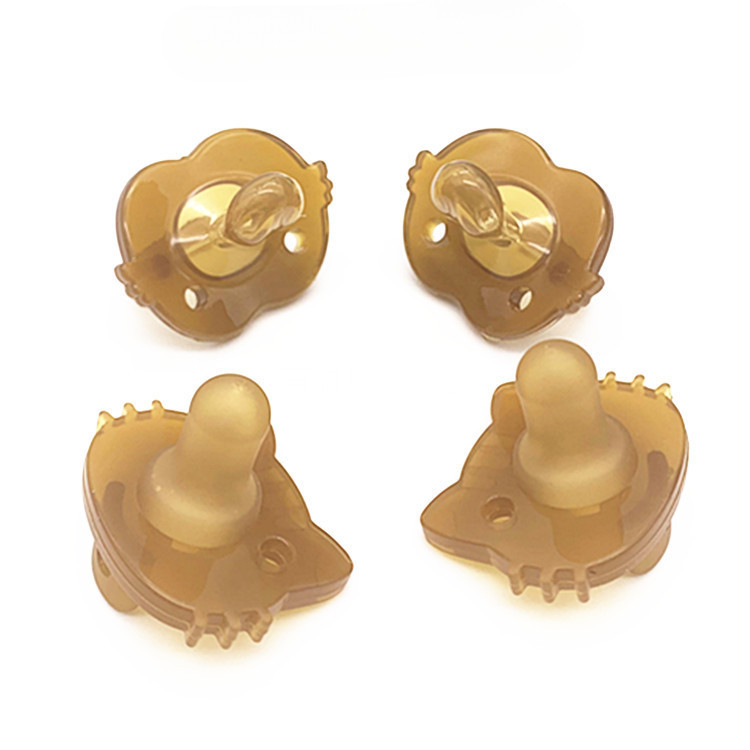 Chupeta Calmante Gatinho Desenho Animado Fofo Silicone Líquido Cabeça Plana Bebê Redonda Acalma Brincar Boca LKC0