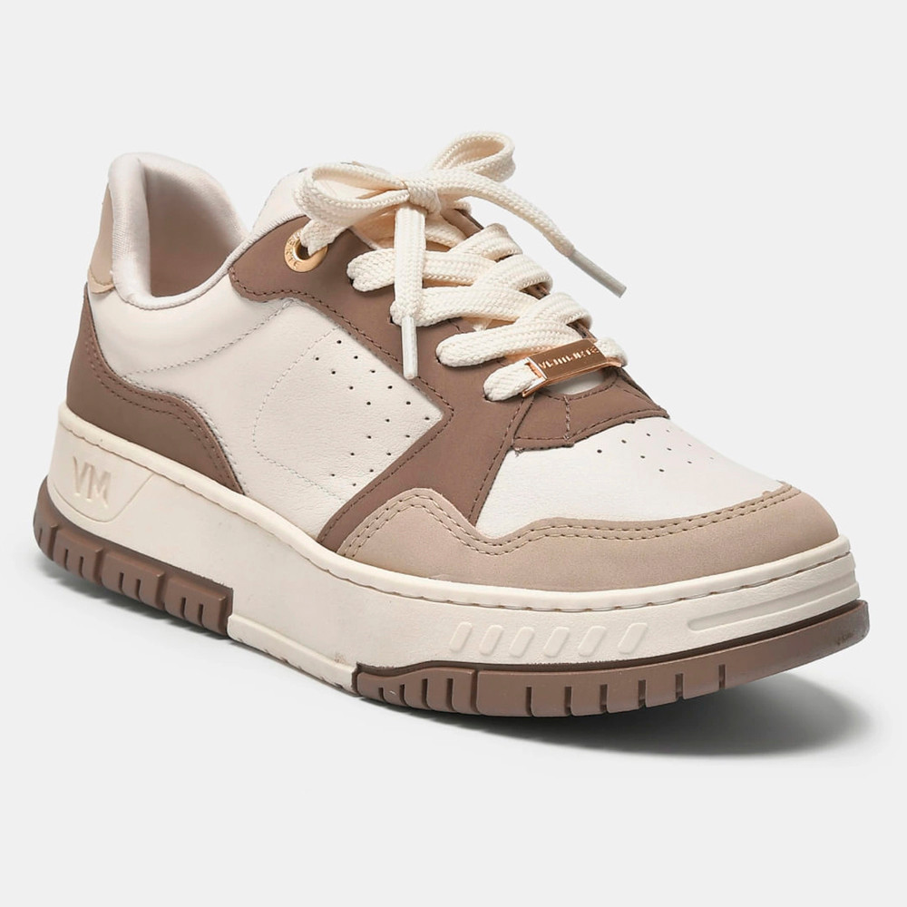 Tênis Via Marte Feminino Branco Off Plataforma Caixa Sola Alta Confortável Original Lançamento