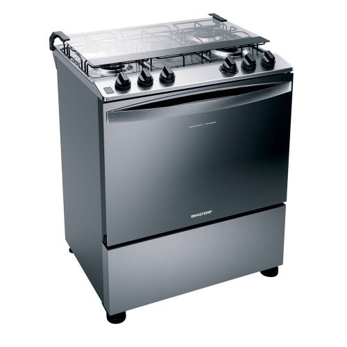 Fogão de Piso 5 Bocas Brastemp BFS5NCR com Acendimento Automático em Oferta na Shopee