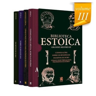 Biblioteca Estoica Grandes Mestres Vol. 03 - Box com 4 Livros em Oferta na Shopee