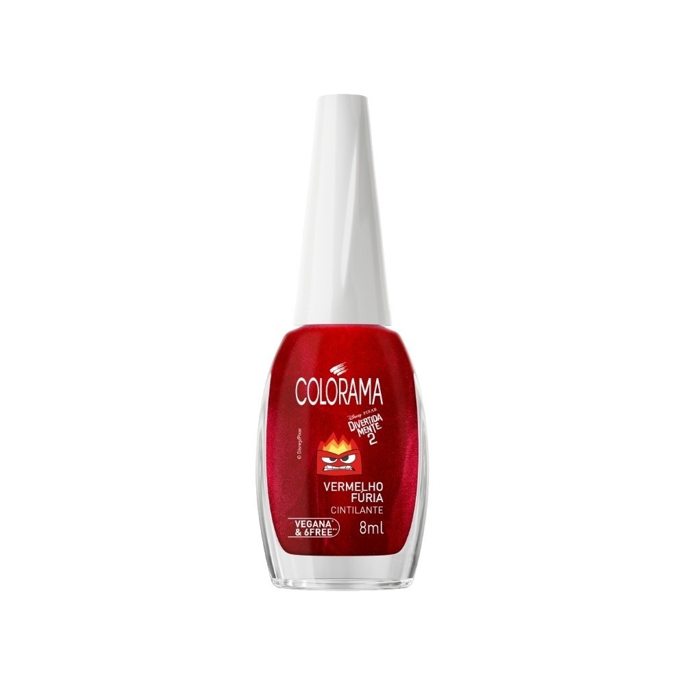 Esmalte Colorama Cremoso Divertidamente 2 Vermelho Fúria 8ml em Oferta na Shopee