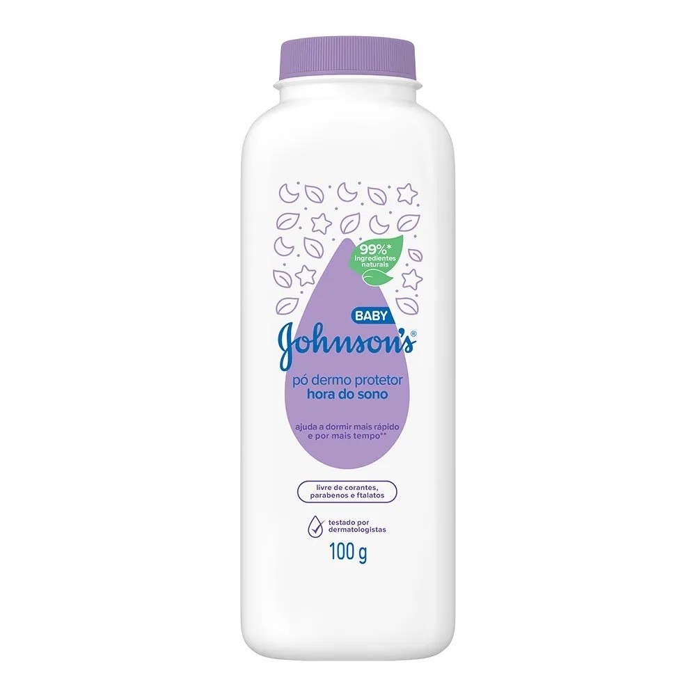 Detalhes do Kit 6 Talco Johnsons Baby 100g Puro e Hora do sono