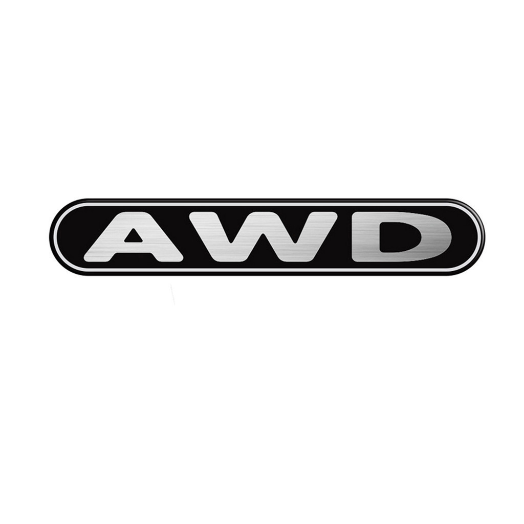 Emblema Awd Asx Outlander Adesivo Traseiro Preto Mitsubishi Genérico