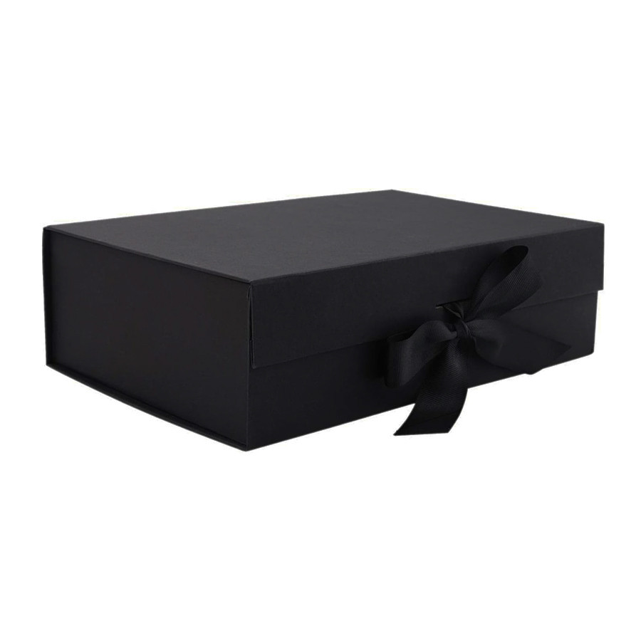 Caixa de Papel Rígido Retagular Preto com Imã e Fita - 1 unidade - Rizzo em Oferta na Shopee