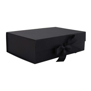 Caixa de Papel Rígido Retagular Preto com Imã e Fita - 1 unidade - Rizzo em Oferta na Shopee