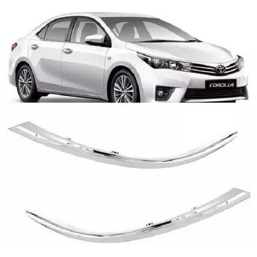 Par Friso Farol Toyota Corolla 2015 2016 2017 Cromado