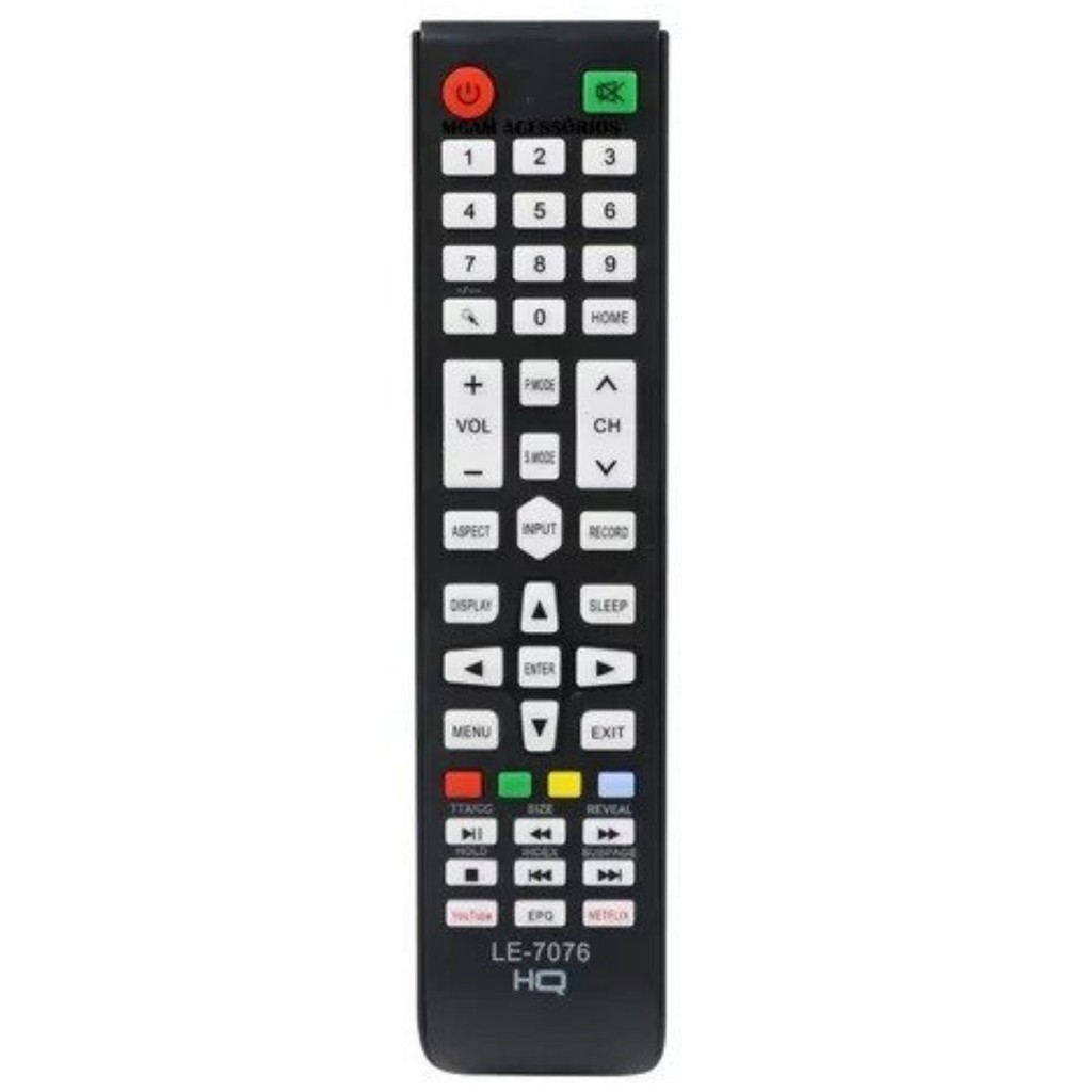 Controle Remoto Para Tv Hq Smart Hk320df Hqs32nkh Hqs43nkh Lelong LE-7076 SKY-9188 em Oferta na Shopee