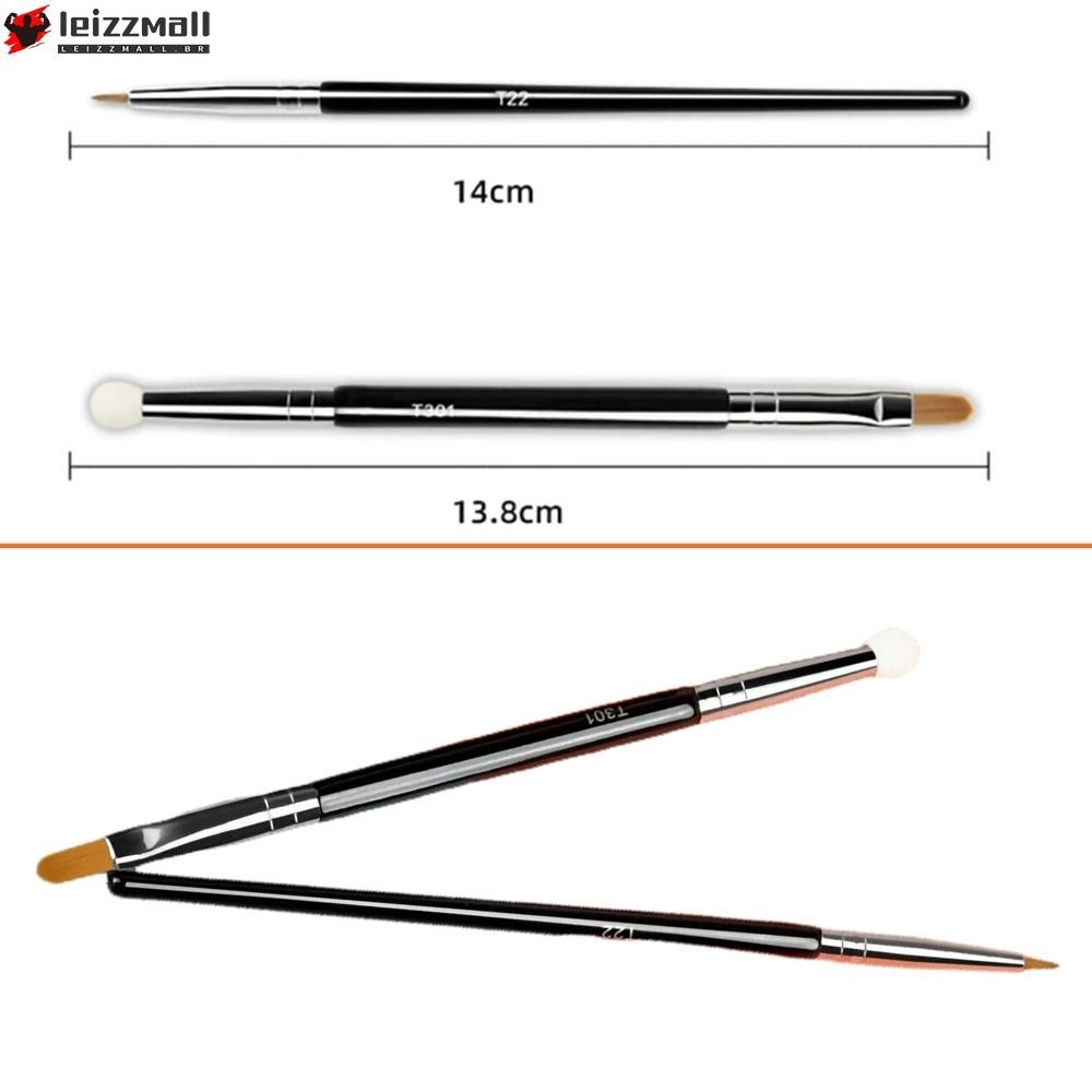 {Leizzmall}Double-ended Spot Brush Compact Size High-quality Materials Black Color