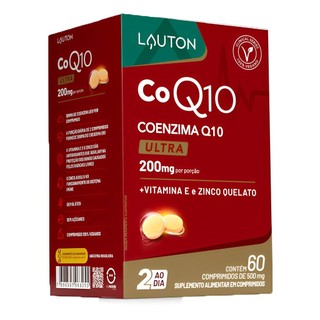 Coezima Q-10 Lauton com Tocoferol/Zinco Quelato 60 Comp. em Oferta na Shopee