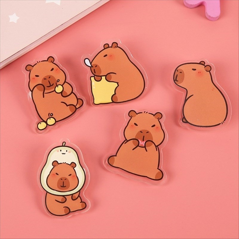 Sht Conjunto 9 Broche Capivara , Distintivo , Acessório Elegante Para Festas , Alfinetes Lap