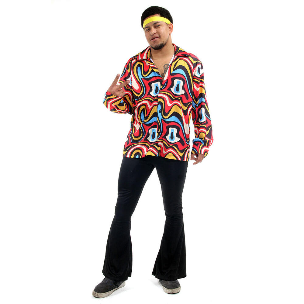 Fantasia Hippie Masculino Adulto Com Acessório Abrakadabra
 em Oferta na Shopee