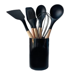 conjunto de 7 peças de utensilios de cozinha em silicone