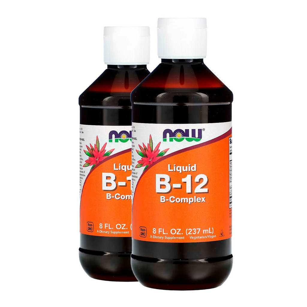 Kit 2x Complexo de Vitamina B-12 Now Foods 237 ml Importado/Made in Usa - Health