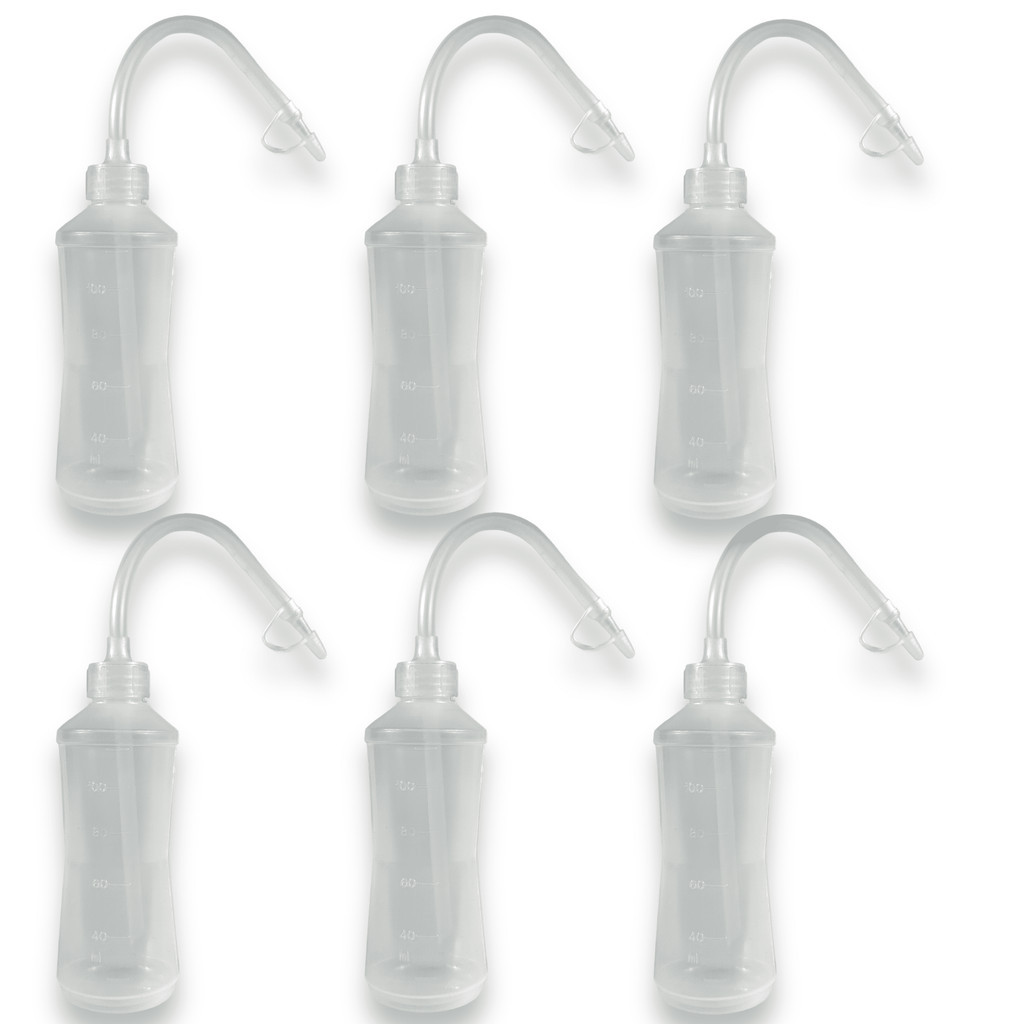 Kit 6 Tubo Almotolia Aplicador Para Líquidos 120ML Curvo