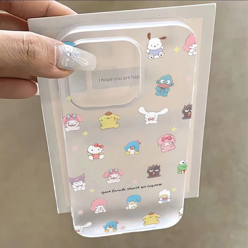 iPhone 16 15 14 13 12 11 Pro Max X Xr Xs 7 8 Plus SE2020 Caso De Telefone Dos Desenhos Animados Melodia Kuromi Fosco Macio Claro Capa Traseira em Oferta na Shopee