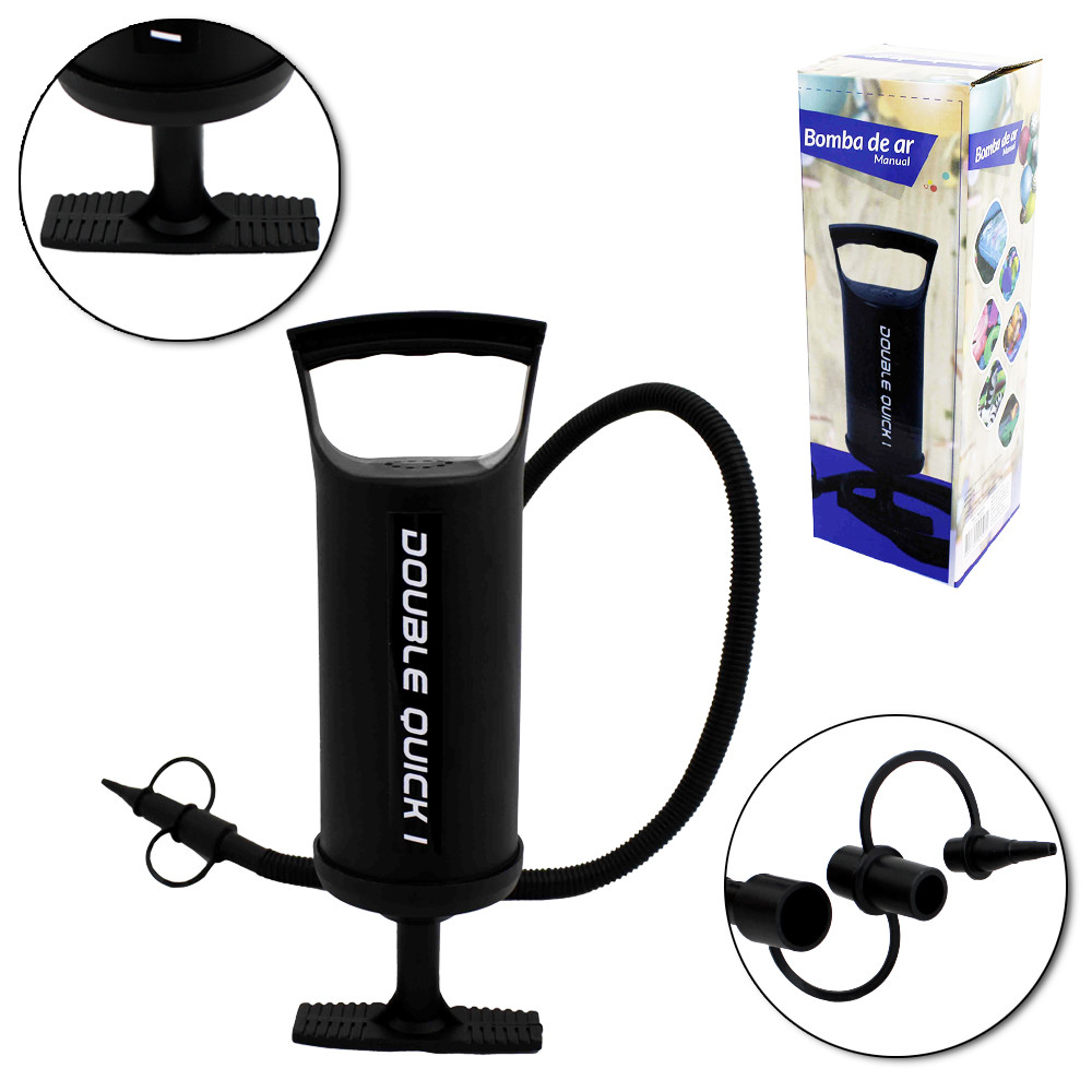 Bomba De Ar Manual Portátil P/ Encher Piscina Boia Colchao