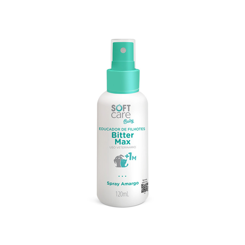 Spray Educador Bitter Max Para Pets Cães e Gatos Soft Care Baby 120mL