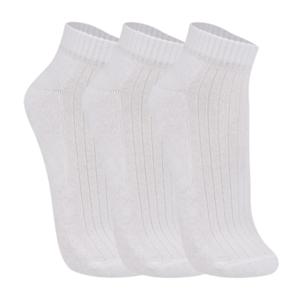 Kit Com 3 Pares  De Meias Cano Curto Unissex  Original Algodão