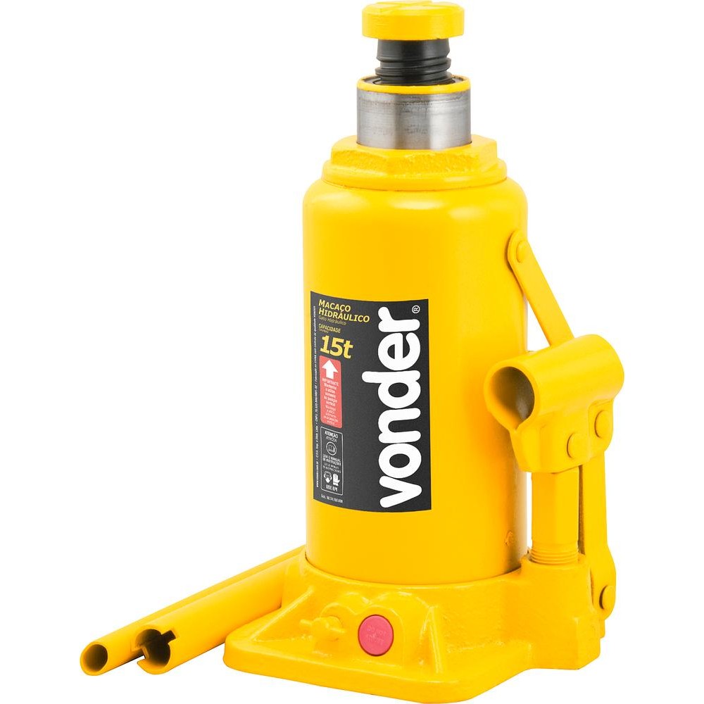 Macaco Hidráulico Garrafa 15 Toneladas 1 Estágio Vonder em Oferta na Shopee