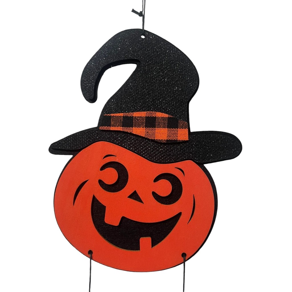 enfeite placa para pendurar Welcome - Decoração para festas de halloween — imagem 2 de 2