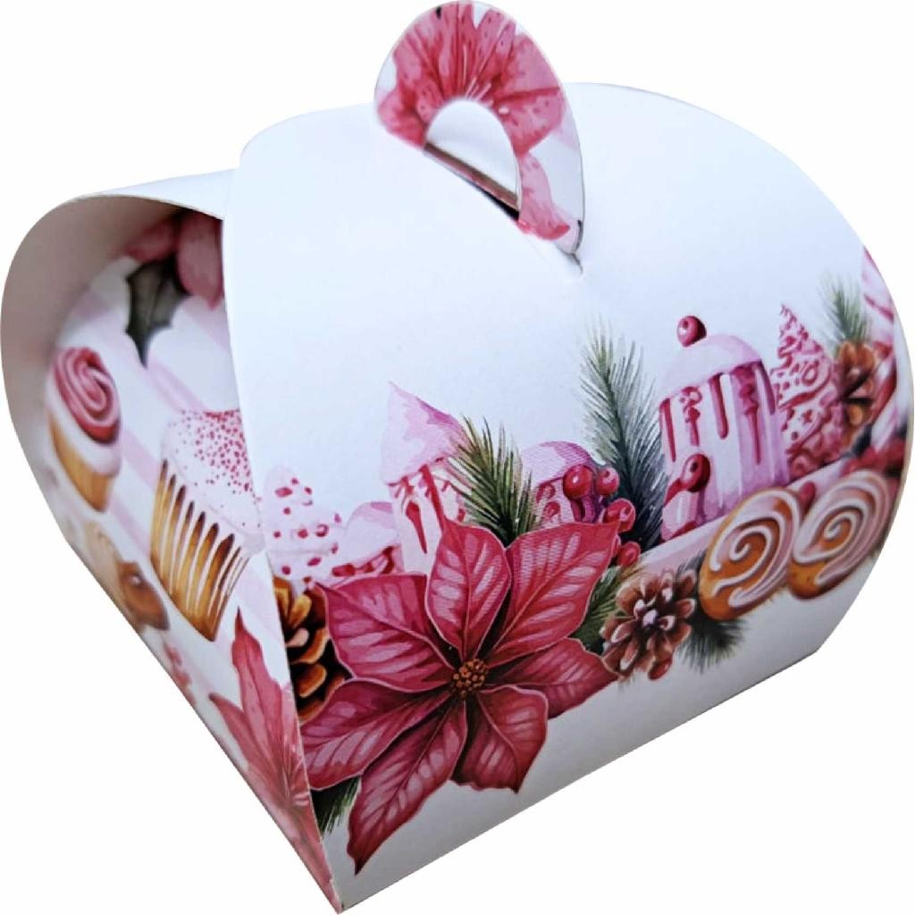 100 Embalagem Caixa Lembrancinhas Doces Finos Natal Flores