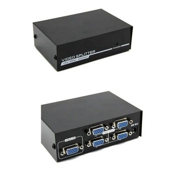Splitter Divisor De Sinal Distribuidor Video Vga 1x4 4 Porta