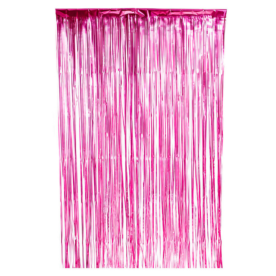 Cortina Decorativa Metalizada Pink Fosca 1x2m - 1 unidade - Rizzo
