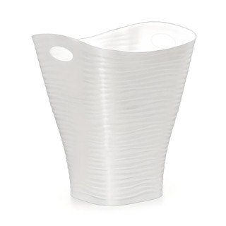 Lixeira / Cesto Eco Dunas 6,5Lts Branco 9010 - Dasplast em Oferta na Shopee