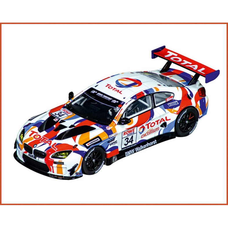 Carro Carrera autorama BMW M6 GT3 Total Nº34 - escala 1/32