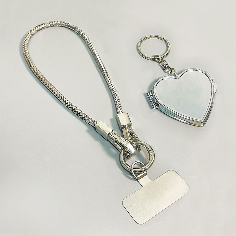 [PYDM] Corrente de Metal de alta qualidade para celular, corrente portátil removível Anti-perda, clipe de Metal forte e durável, cordão para celular, pingente de espelho