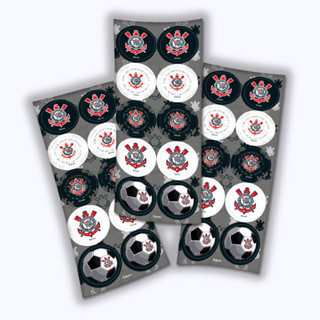 30 ~150 ADESIVO CORINTHIANS FUTEBOL  REDONDO FESTCOLOR em Oferta na Shopee