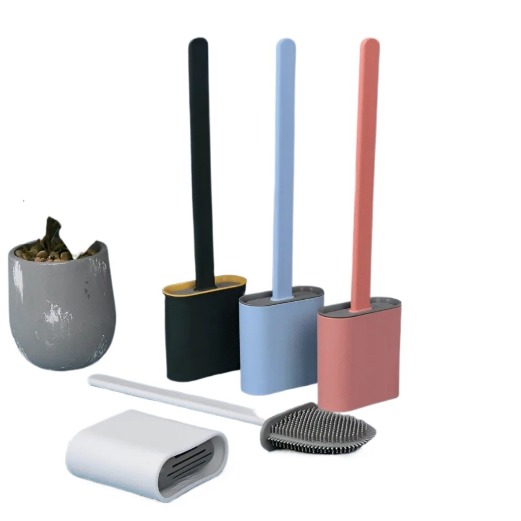 Escova Sanitaria Quadrada De Silicone Vaso Sanitário Limpeza