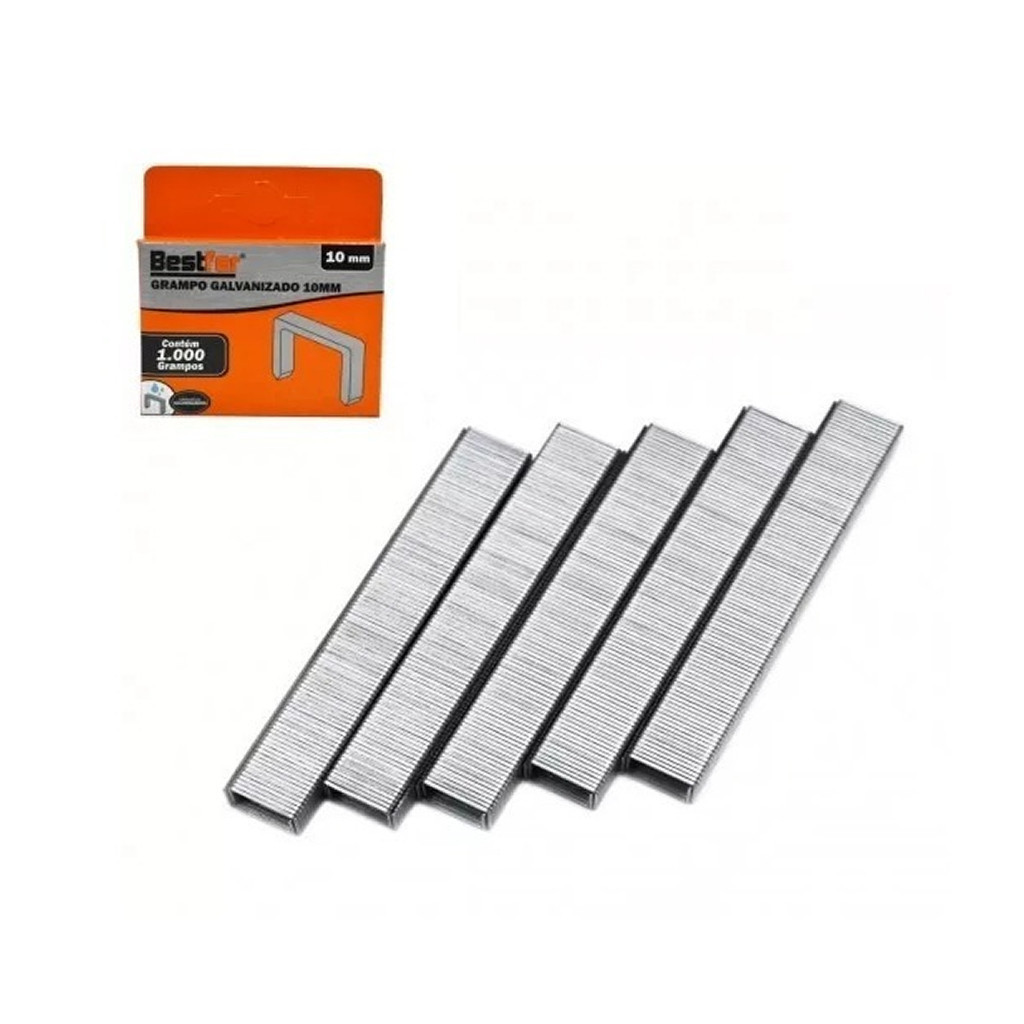 Grampos Do Bom 10mm Tipo 53 Grampeador Tapeceiro 1000 Peças B2