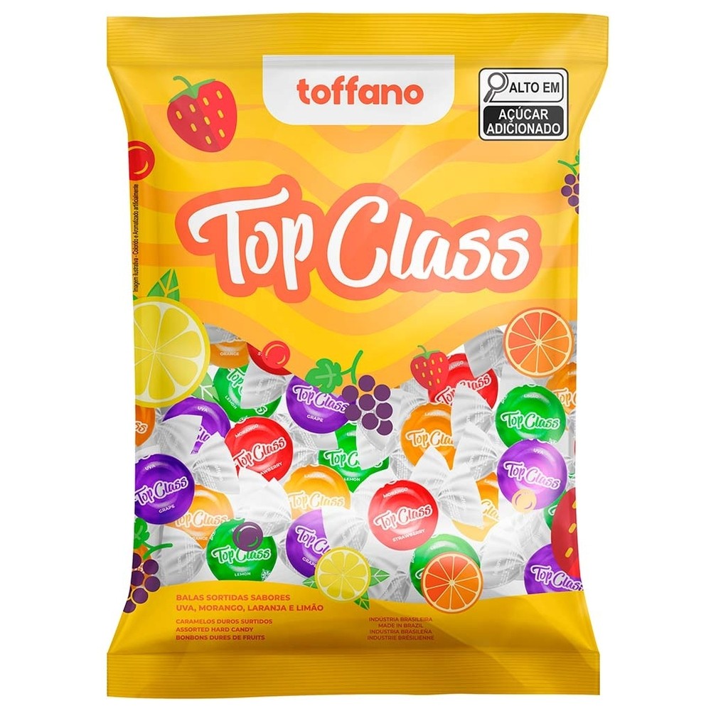 Bala Dura Top Class Frutas Sortidas 400g - Toffano