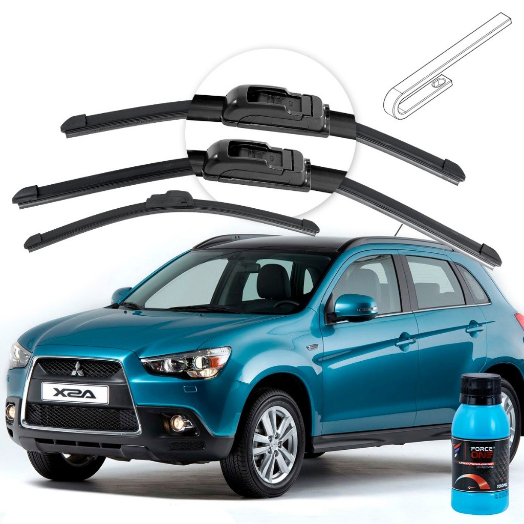 Limpador de Parabrisa Mitsubishi ASX ano 11 a 2024 Dianteira e Traseira