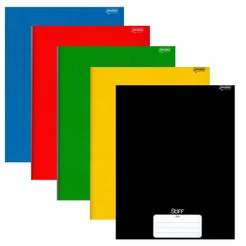 Caderno Brochura 96 Fls Pautado Capa Dura - Stiff