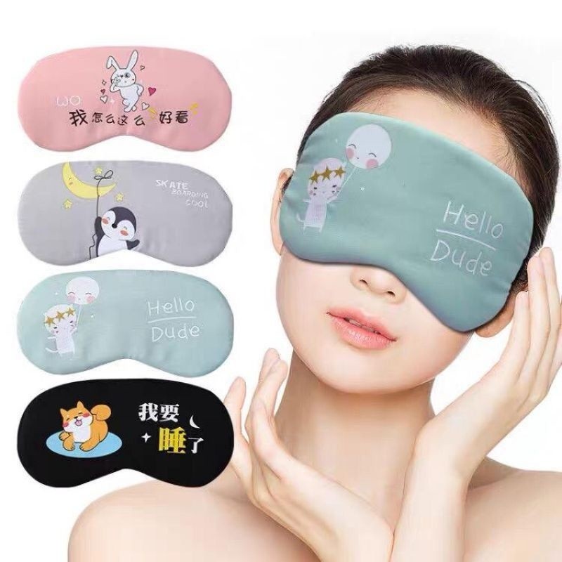 Kit de Máscaras de Dormir 3 Peças - Máscaras Para Olhos Ideal Para Viagens/ Descanso e Sono Reparador