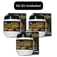 Kit Com 3 Unidades Pomada Massageadora Cascavel 240g Apinil