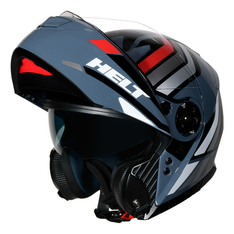 Capacete Helt Escamoteavel Com Óculos Interno Robocop em Oferta na Shopee