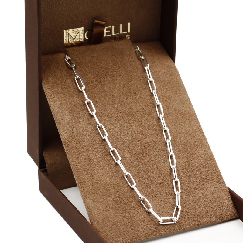 Corrente de prata 925 Masculina cartie Clássica 60cm grossa em Oferta na Shopee