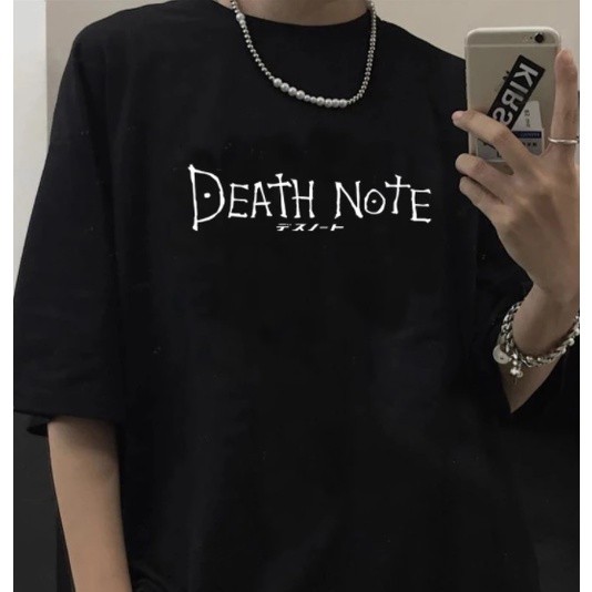 Camisa Camiseta estampada anime Death Note  Unissex Camisa 100% Algodão