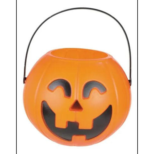 Balde Cesto Abobora Médio Halloween em Oferta na Shopee