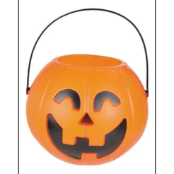 Balde Cesto Abobora Médio Halloween