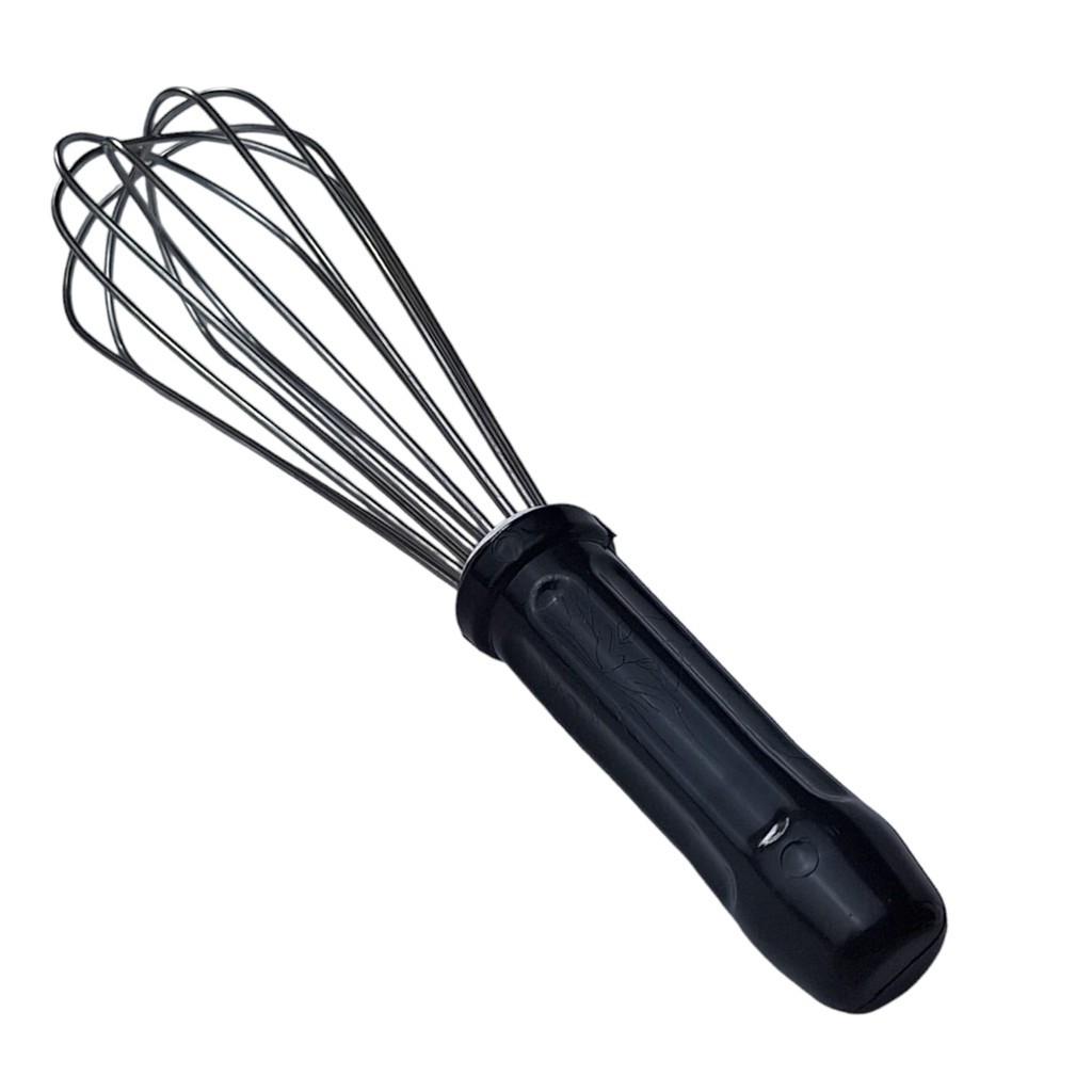 BATEDOR TIPO PERA FUE 25CM INOX PRETO BATEDOR DE OVOS BPP-25