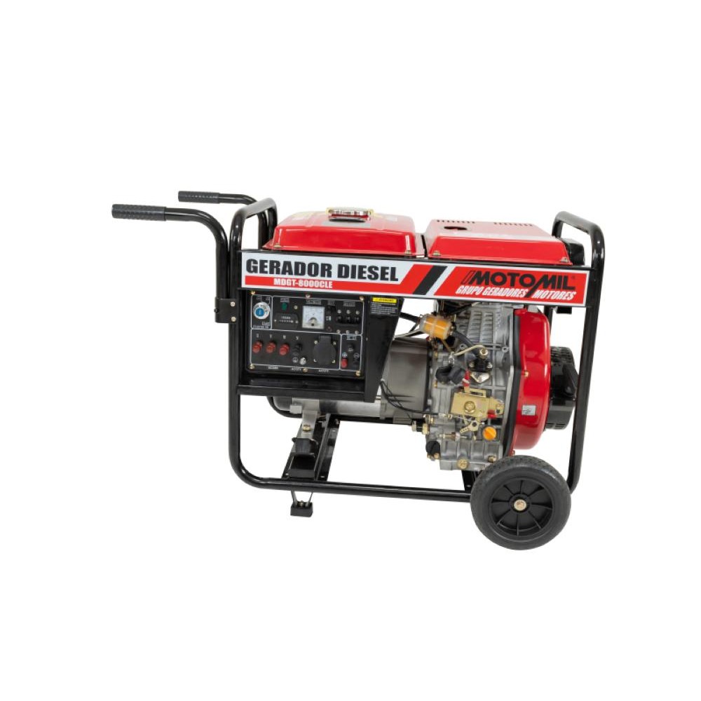 Gerador Diesel 7,5 KVA Trifásico 380V MDGT-8000CLE Motomil