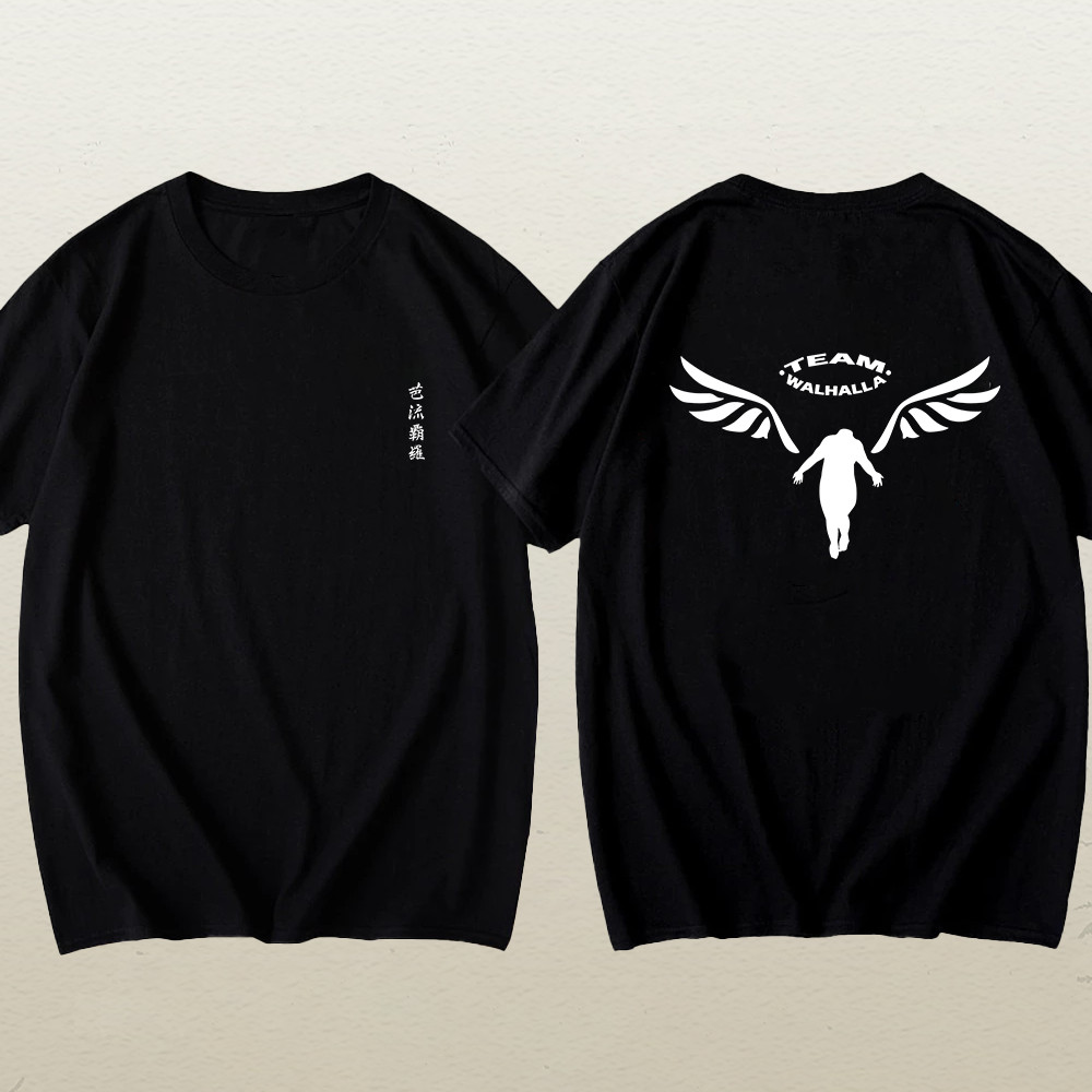 Camiseta basica, Camisa Team Walhalla Angel Revengers Anime ese. Camiseta OVERSIZED. Envio em 24 horas. Premium malha.
