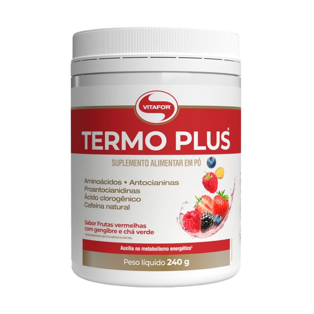 Suplemento Aliementar - Termo Plus Frutas Vermelhas e Gengibre 240g - Vitafor em Oferta na Shopee