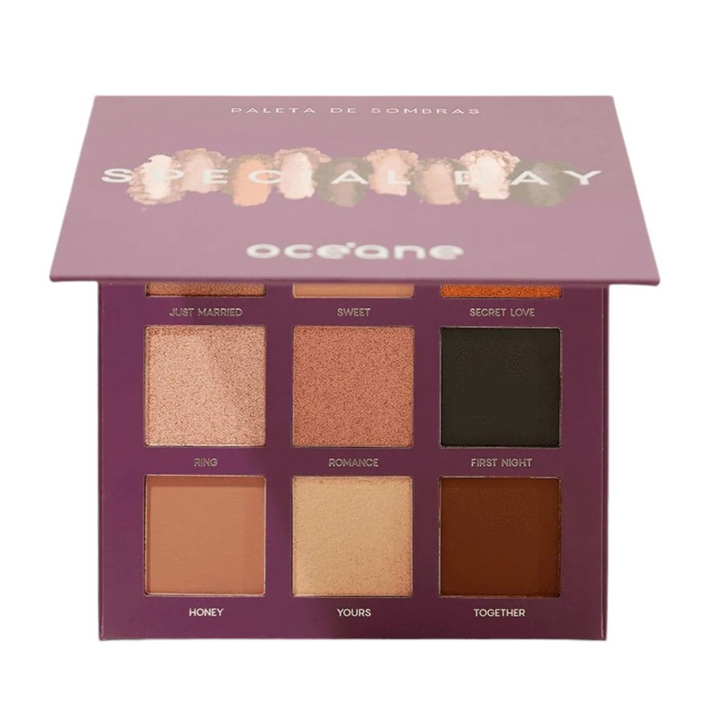 Paleta de Sombras Special Day Océane Purple 25g 9 cores