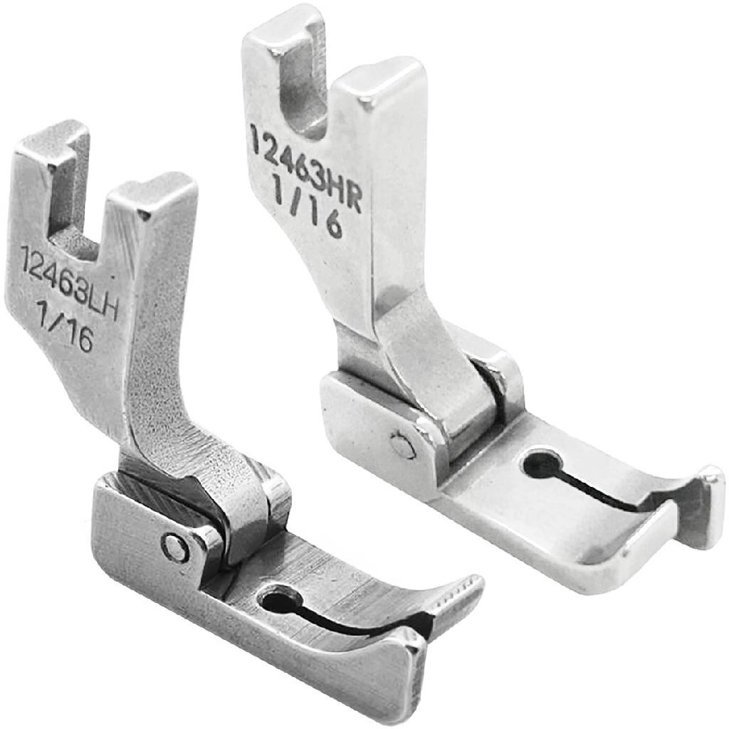 02 Calcador Guia Pesponto 1/16 1,6mm Costura Reta Industrial Confecção