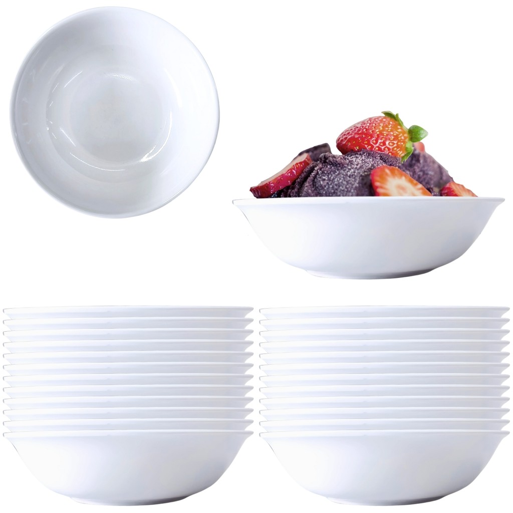 Travessas 24 Bandeja Prato Retangular Melamina 31cm